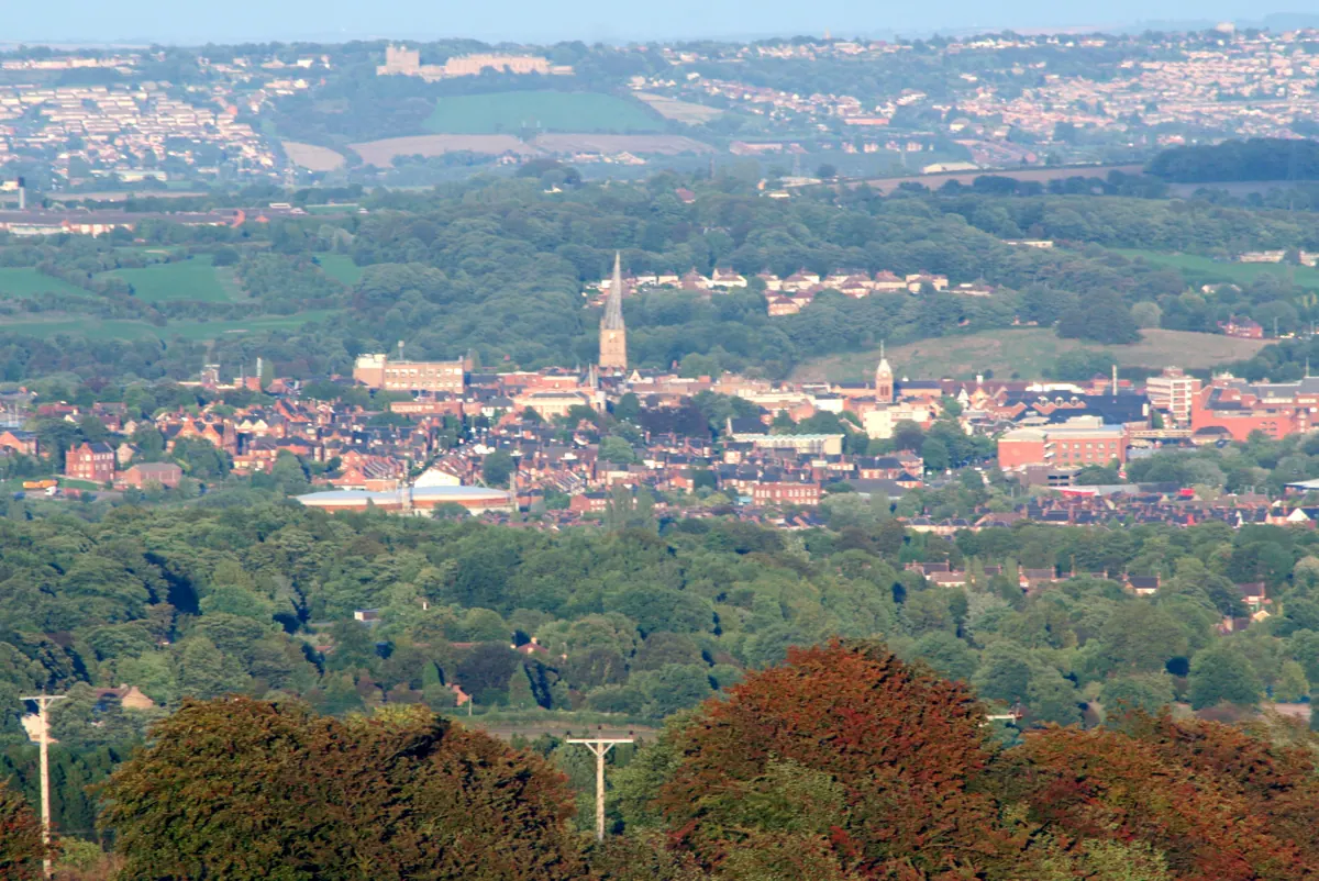 Workwear printing in Chesterfield, South Yorkshire Chesterfield, near Sheffield in South Yorkshire — the area Net-workwear supplies with branded workwear and embroidered uniforms