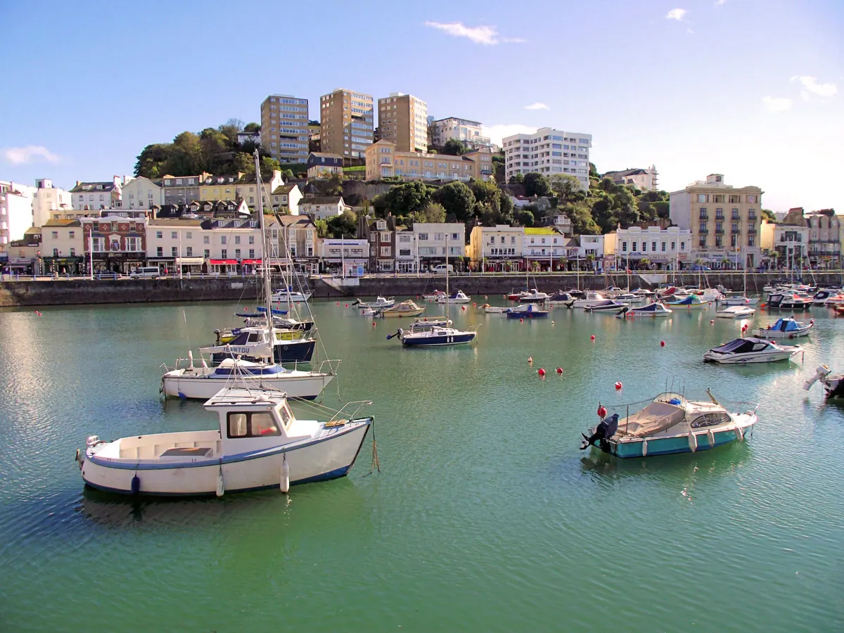 Workwear printing in Torquay, Devon Torquay, near Plymouth in Devon — the area Net-workwear supplies with branded workwear and embroidered uniforms