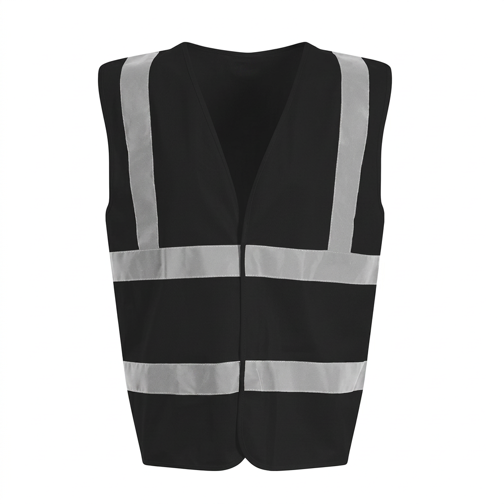 Custom Hi-Vis Waistcoat in Black